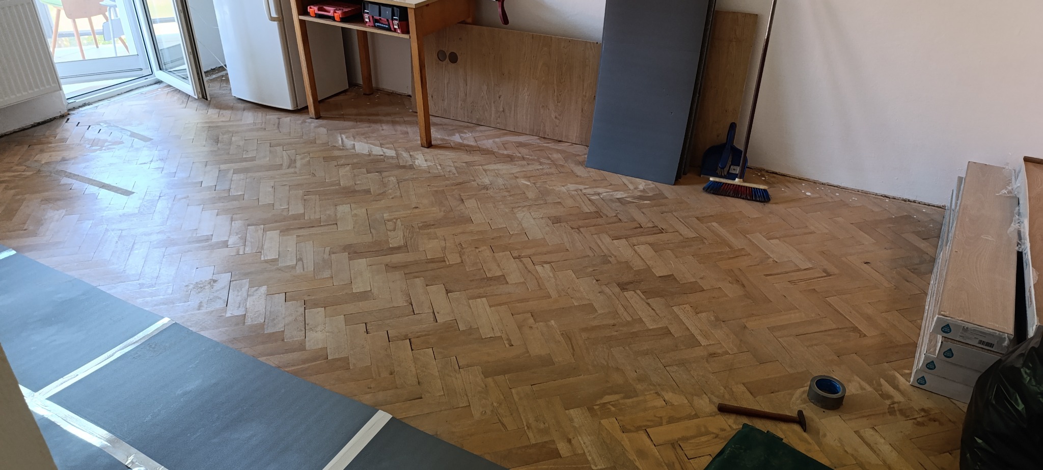 Realizace podlahy – průběh